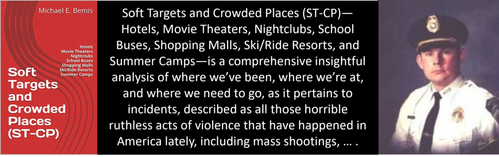 eBook advertisement for Soft Targets and Crowded Places (ST-CP): Hotels, Movie Theaters, Nightclubs, School Buses, Shopping Malls, Ski/Ride Resorts, Summer Camps